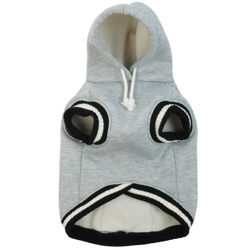 FUAMEY Dog Hoodie for Wooden Dogs Winter Fast Sweaters Pet Soft Warm Sweatshirt Dog Clothes with Pocket Soft Motivated Christmas Outfit with Leash Hole for Small Medium Large