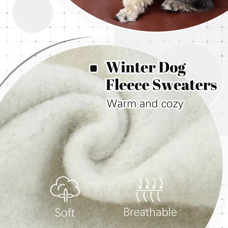 FUAMEY Dog Hoodie for Wooden Dogs Winter Fast Sweaters Pet Soft Warm Sweatshirt Dog Clothes with Pocket Soft Motivated Christmas Outfit with Leash Hole for Small Medium Large